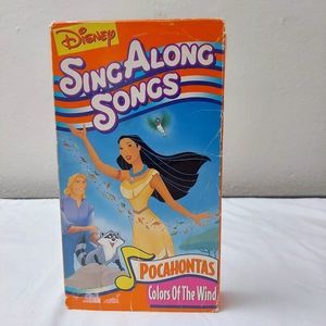 Disney Sing Along Songs Pocahontas Colors Of The Wind VHS Vintage Video Tape